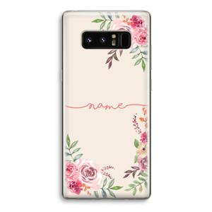 CaseCompany Rozen: Samsung Galaxy Note 8 Transparant Hoesje