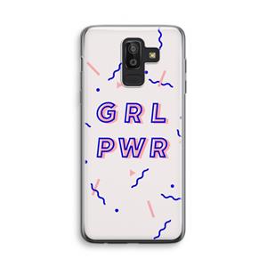 CaseCompany GRL PWR: Samsung Galaxy J8 (2018) Transparant Hoesje