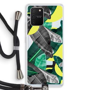 CaseCompany Fantasie jungle: Samsung Galaxy S10 Lite Transparant Hoesje met koord