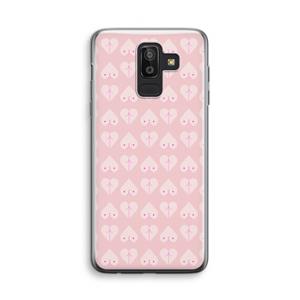 CaseCompany Ass 'n Titties: Samsung Galaxy J8 (2018) Transparant Hoesje