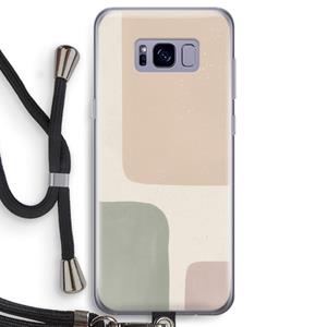 CaseCompany Geo #7: Samsung Galaxy S8 Transparant Hoesje met koord
