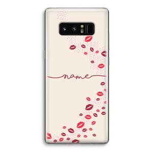 CaseCompany Kusjes: Samsung Galaxy Note 8 Transparant Hoesje