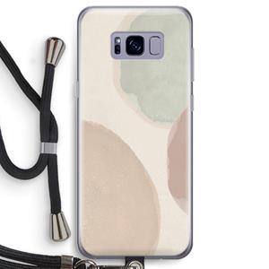CaseCompany Geo #8: Samsung Galaxy S8 Transparant Hoesje met koord