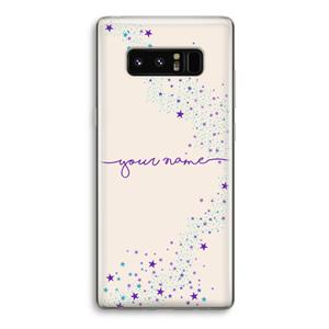CaseCompany Sterren: Samsung Galaxy Note 8 Transparant Hoesje