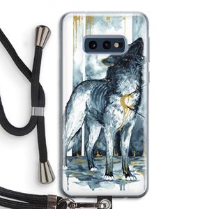 CaseCompany Bleeding Soul: Samsung Galaxy S10e Transparant Hoesje met koord