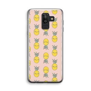 CaseCompany Ananas: Samsung Galaxy J8 (2018) Transparant Hoesje