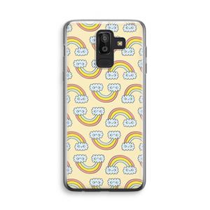 CaseCompany Regenboog: Samsung Galaxy J8 (2018) Transparant Hoesje