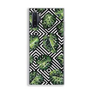 CaseCompany Geometrische jungle: Samsung Galaxy Note 10 Plus Transparant Hoesje