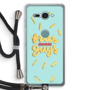 CaseCompany Always fries: Sony Xperia XZ2 Compact Transparant Hoesje met koord