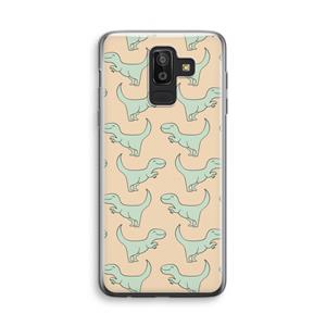 CaseCompany Dinos: Samsung Galaxy J8 (2018) Transparant Hoesje