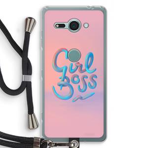 CaseCompany Girl boss: Sony Xperia XZ2 Compact Transparant Hoesje met koord