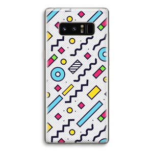 CaseCompany 8-bit N°8: Samsung Galaxy Note 8 Transparant Hoesje