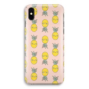 CaseCompany Ananas: iPhone X Volledig Geprint Hoesje