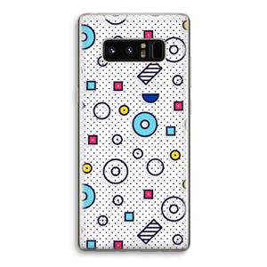 CaseCompany 8-bit N°9: Samsung Galaxy Note 8 Transparant Hoesje