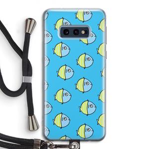 CaseCompany Visjes: Samsung Galaxy S10e Transparant Hoesje met koord