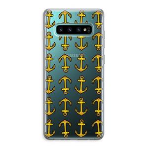 CaseCompany Musketon Anchor: Samsung Galaxy S10 Plus Transparant Hoesje