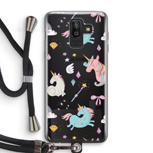 CaseCompany Fantasiewereld: Samsung Galaxy J8 (2018) Transparant Hoesje met koord