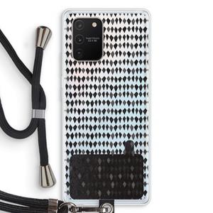 CaseCompany Crazy shapes: Samsung Galaxy S10 Lite Transparant Hoesje met koord