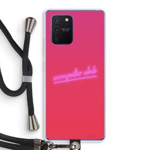 CaseCompany Vice Glow: Samsung Galaxy Note 10 Lite Transparant Hoesje met koord