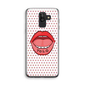CaseCompany Yolo Denise: Samsung Galaxy J8 (2018) Transparant Hoesje