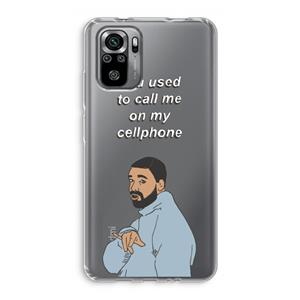 CaseCompany Hotline bling: Xiaomi Redmi Note 10S Transparant Hoesje