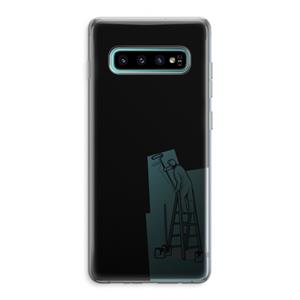 CaseCompany Musketon Painter: Samsung Galaxy S10 Plus Transparant Hoesje