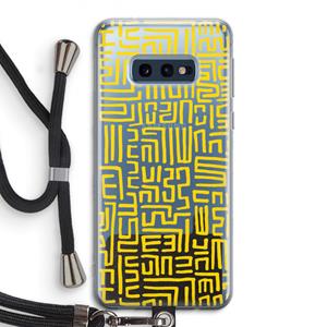 CaseCompany Majorelle Blue Print: Samsung Galaxy S10e Transparant Hoesje met koord