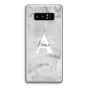 CaseCompany Ivory Marble: Samsung Galaxy Note 8 Transparant Hoesje
