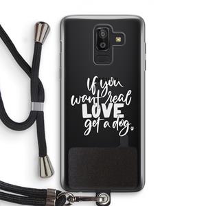CaseCompany Partner in crime: Samsung Galaxy J8 (2018) Transparant Hoesje met koord