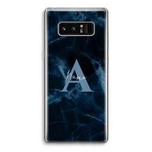 CaseCompany Midnight Marble: Samsung Galaxy Note 8 Transparant Hoesje