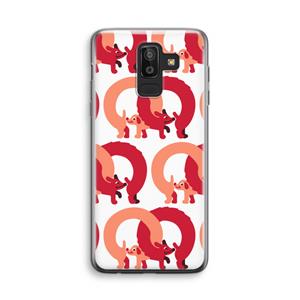 CaseCompany Dogs: Samsung Galaxy J8 (2018) Transparant Hoesje