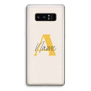 CaseCompany Amber Script: Samsung Galaxy Note 8 Transparant Hoesje