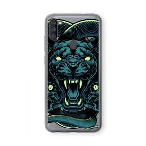 CaseCompany Cougar and Vipers: Samsung Galaxy A11 Transparant Hoesje
