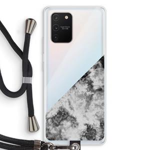 CaseCompany Onweer: Samsung Galaxy S10 Lite Transparant Hoesje met koord
