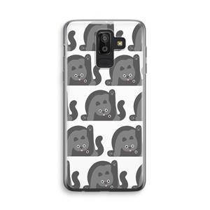 CaseCompany Cats: Samsung Galaxy J8 (2018) Transparant Hoesje