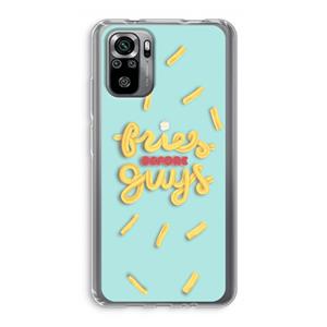 CaseCompany Always fries: Xiaomi Redmi Note 10S Transparant Hoesje