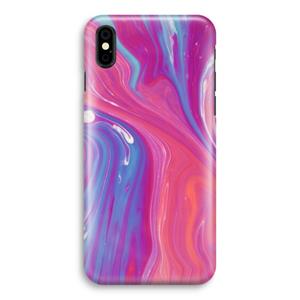 CaseCompany Paarse stroom: iPhone Xs Volledig Geprint Hoesje