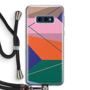 CaseCompany Gestalte 1: Samsung Galaxy S10e Transparant Hoesje met koord