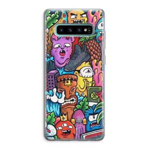 CaseCompany Vexx Mixtape: Samsung Galaxy S10 Plus Transparant Hoesje