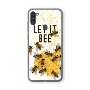 CaseCompany Let it bee: Samsung Galaxy A11 Transparant Hoesje