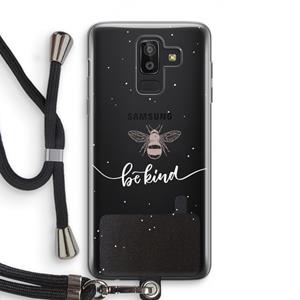 CaseCompany Be(e) kind: Samsung Galaxy J8 (2018) Transparant Hoesje met koord