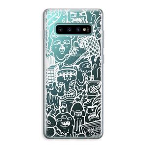 CaseCompany Vexx Mixtape #2: Samsung Galaxy S10 Plus Transparant Hoesje