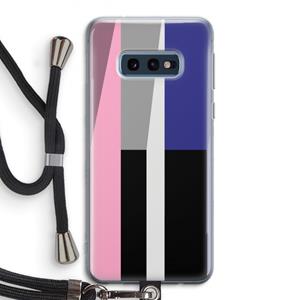 CaseCompany Gestalte 4: Samsung Galaxy S10e Transparant Hoesje met koord