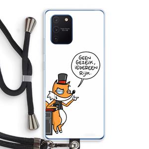 CaseCompany Geen Gezeik: Samsung Galaxy Note 10 Lite Transparant Hoesje met koord