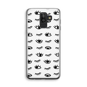 CaseCompany Eye pattern #2: Samsung Galaxy J8 (2018) Transparant Hoesje