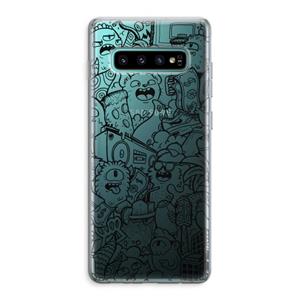 CaseCompany Vexx Black City : Samsung Galaxy S10 Plus Transparant Hoesje