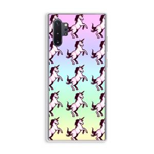 CaseCompany Musketon Unicorn: Samsung Galaxy Note 10 Plus Transparant Hoesje