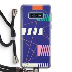 CaseCompany Gestalte 5: Samsung Galaxy S10e Transparant Hoesje met koord