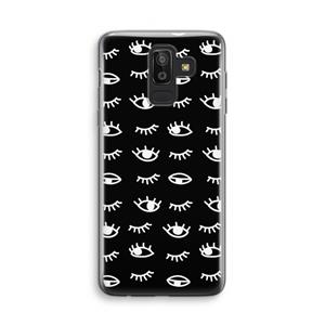 CaseCompany Eye pattern #3: Samsung Galaxy J8 (2018) Transparant Hoesje