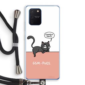 CaseCompany GSM poes: Samsung Galaxy Note 10 Lite Transparant Hoesje met koord